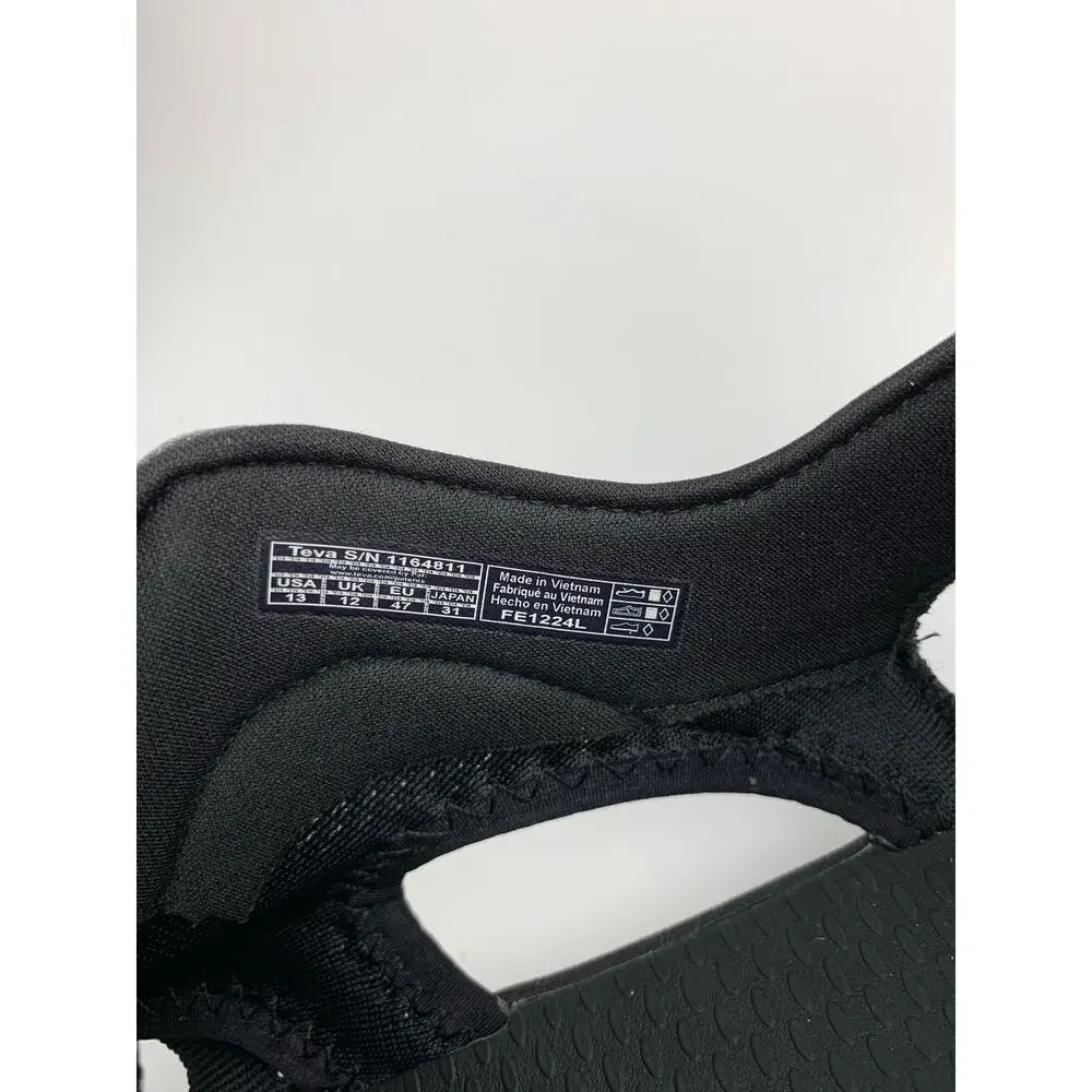 Teva Hydratek Closed Toe Water Sandals Black Outdoor Shoes Men's 13